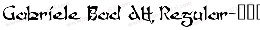 Gabriele Bad AH Regular字体转换
